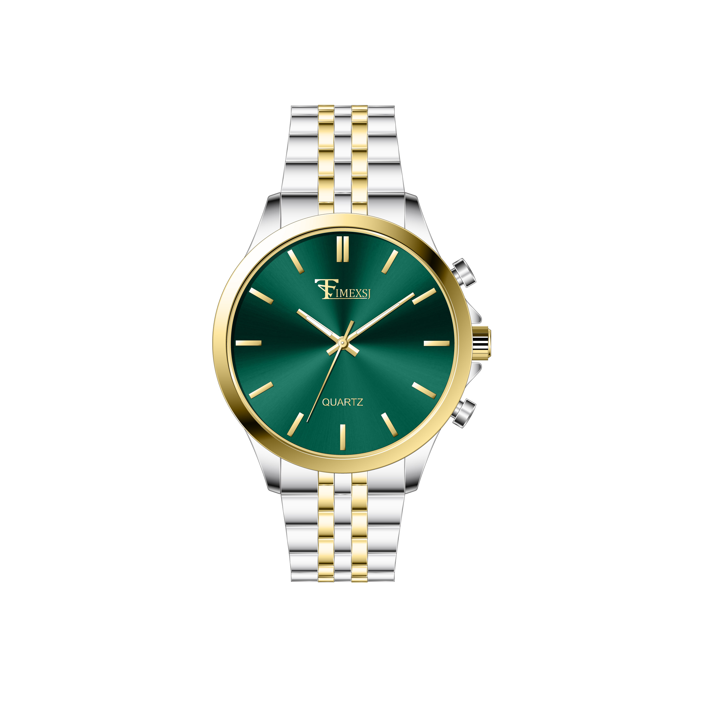 Or bicolore - Vert