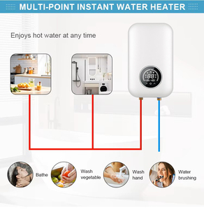Üretim fiyatı 220v anında Tankless duş tüm ev kullanımı için akıllı elektrikli SU ISITICI açık garaj araba taşınabilir Mini - Product Image 5