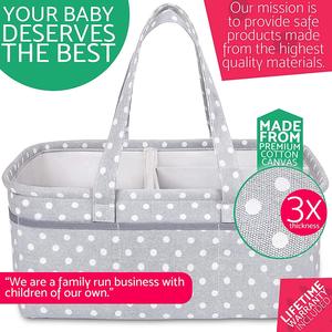 KUYUE tragbarer Halter Tasche Windel Caddy Organisator für Wechseltisch und Auto individuelles Baby mit Taschen Loncheras Escolares Kids - Product Image 5