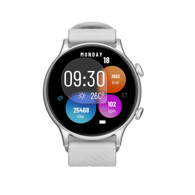Advanced Round Smart Watch for Running With Heart Rate Monitor Pace Tracking and GPS Connected