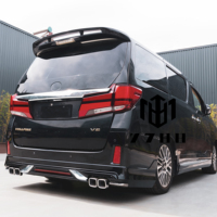 Pour Toy Ota Alphard/Vellfire ANH20 2008-2014 Mise à niveau vers Alphard AGH40 2024 Bodykit avec capot garde-boue pare-chocs phare feu arrière