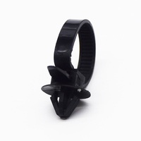 OEM C0444 50PCS Attaches de câble de voiture en nylon noir, attaches de câble de voiture, attaches de câble de voiture à fixation par pression, clips de maintien de câble