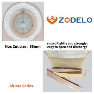 Zodelo Airlora série une pièce pochette de colostomie en gros sac de stomie plaque de base hydrocolloïde consommables médicaux - Product Image 4