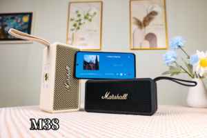 <span class=keywords><strong>Enceinte</strong></span> <span class=keywords><strong>Bluetooth</strong></span> portable rétro M38 - <span class=keywords><strong>Enceinte</strong></span> audio <span class=keywords><strong>sans</strong></span> <span class=keywords><strong>fil</strong></span> de style <span class=keywords><strong>Marshall</strong></span> avec sangle de transport pour une utilisation à domicile/en extérieur - Product Image 5