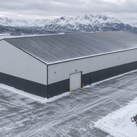 Structure en acier isolée pour entrepôt à climat froid, conception de bâtiment industriel métallique préfabriqué