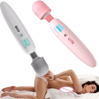 Intelligenter Heizender AV-Stab-Massager für Frauen G-Punkt Sexspielzeug 9 Geschwindigkeitsstufen Großer Kopf Vibrator mit LCD-Anzeige