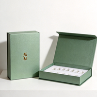 Boîte en carton personnalisée avec logo imprimé, style livre, pour soins de la peau, huile essentielle, ampoule, sérum, emballage de beauté, boîte rigide en papier avec insert en EVA