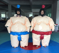 Costume de sumo de ville de fête boxe gonflable costumes de lutte de sumo jeu gonflable avec la taille différente