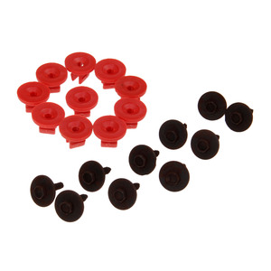 QY <b>Engine</b> <b>Hood</b> Clips 20pcs Black Red For Ford Replacement Auto Fasteners - Product Image 1