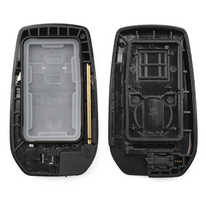 Coque de clé de voiture universelle noire à 3 boutons, étui pour télécommande, housse de clé intelligente sans clé avec lame non coupée pour véhicules - Product Image 5