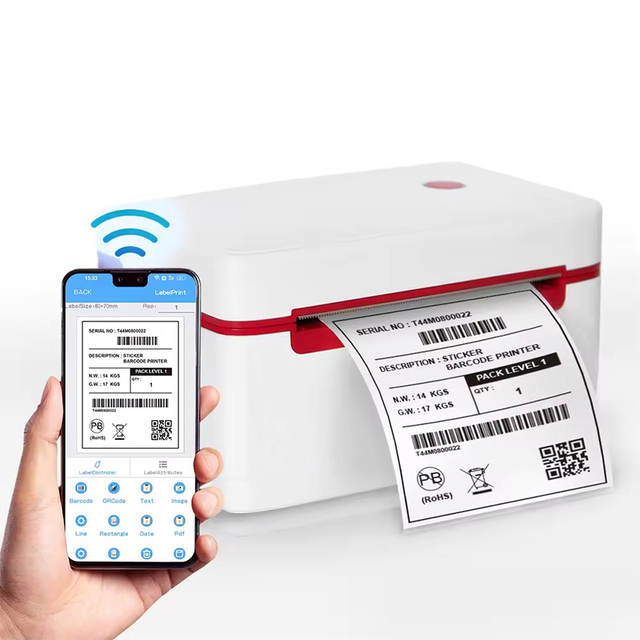 Top Sale Design Barcode Shipping Label Printer Thermal Waybill A6 Printer with Free Paper Stand Print 4x4 4x6 Inch Label