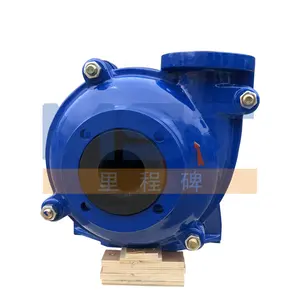 Heavy duty non clog closed impeller horizontal wear resistance slurry mixing pump