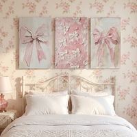Art déco, design 3D en forme de nœud, peinture à l'huile sur toile peinte à la main, art mural avec cadre en plastique