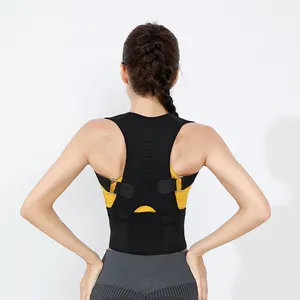 Correcteur de posture magnétique supérieur lombaire réglable en néoprène personnalisé vente en gros orthèse de ceinture de soutien dorsal