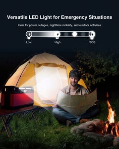 Station d'alimentation portable X-Power Lifepo4 672Wh 1008Wh AC 600W 1200W avec chargeur sans fil, générateur solaire pour le camping en plein air - Product Image 6