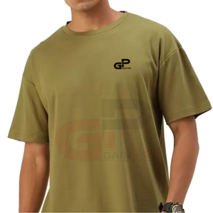 เสื้อยืดคอกลมผู้ชายแบบพื้นฐาน สกรีนลายได้ตามสั่ง สีพื้นเรียบ ไม่มีแบรนด์ ผ้าเนื้อนุ่ม ดีไซน์เรียบง่าย - Product Image 1