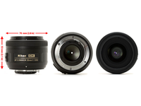 Objectif Nikon AF-S DX 35mm f/1.8G d'occasion, monture F, compatible avec les appareils photo APS-C D3200, D5200, D7100, D7200, objectif portrait