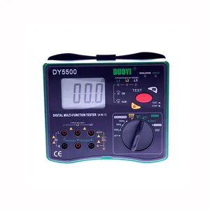 Megóhmetro Digital Multifunción de Alta Precisión para Pruebas de Resistencia de Tierra, Secuencia de Fases y Voltaje, Rango 5500 - Product Image 5