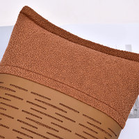 AIBUZHIJIA Orange jeter taie d'oreiller couleur unie rectangulaire coussin couvre décoratif maison canapé