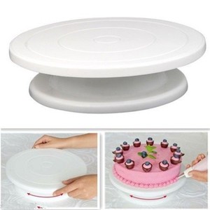 Pastel de plástico placa giratoria Anti-skid ronda soporte decoración de mesa de cocina Pan herramienta para hornear pan - Product Image 5