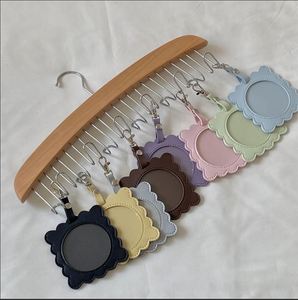 Hanging PU Leather Anime Themed Promotional Portable <b>Keychain</b> Pouch Badge Storage Bag Metal Clasp Display Pendant Bag Decor - Product Image 2