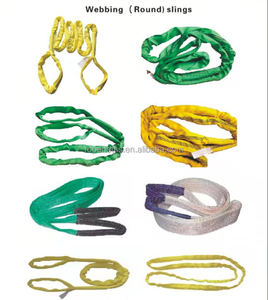 工業用アイアイタイプポリエステル1.0高張力テキスタイルループソフトラウンドリフティングスリング - Product Image 6