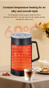 Mousseur à <span class=keywords><strong>lait</strong></span> électrique sans BPA - Machine professionnelle à <span class=keywords><strong>mousse</strong></span> chaude/froide avec 60 fonctions ° Contrôle intelligent <span class=keywords><strong>de</strong></span> la température C - Product Image 6