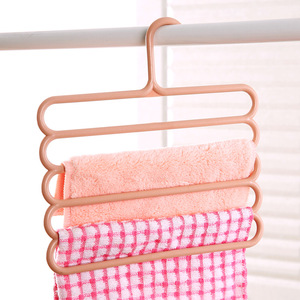 Perchero de cinco niveles para pantalones, organizador de ropa multicapa para pantalones, faldas, bufandas, perchero de almacenamiento para armario, forma rectangular - Product Image 2