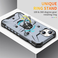 Pour iPhone 14 Pro Rouge Téléphone Cas Magnétique Anneau Support Armure Téléphone Cas pour iPhone 13 12 11 6 7 8 15 Plus Couverture Arrière