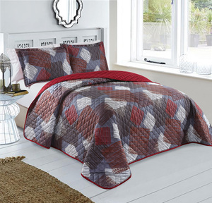 Ensemble de literie matelassé léger avec certificat OEKO-TEX en gros 1 couvre-lit et 2 taies d'oreiller couvre-lit ensemble de literie king Size - Product Image 4