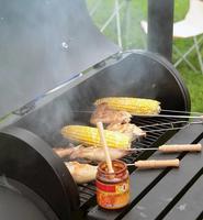 Barbecue Grill commercial à grand baril, pour l'extérieur, gril au charbon de bois, tambour Portable, pour le jardin