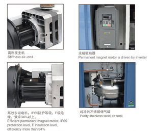 Compresor de Aire de Tipo Scroll de 10hp y 830lpm, de Primera Calidad, Libre de Aceite, Sin Descarga, Libre de Mantenimiento - Product Image 4