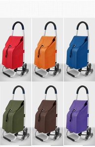 Carritos DE LA <span class=keywords><strong>COMPRA</strong></span> plegables de supermercado superventas Jielai personalizados con 6 ruedas para subir <span class=keywords><strong>escaleras</strong></span>, carrito de compras - Product Image 2