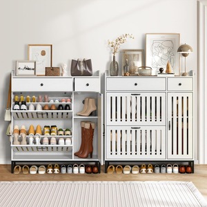 Modern 2-Tier <strong>Tall</strong> <strong>Shoe</strong> <strong>Rack</strong> Quality Wooden Furniture for Home Storage in Living Room Space Saving <strong>Shoe</strong> <strong>Rack</strong> - Product Image 4