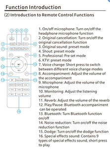 4 in 1 kablosuz kulaklıklar şarkı kondenser mikrofon kablosuz ses arabirimi ses kartı gerçek zamanlı olarak kulaklıklar döner - Product Image 5