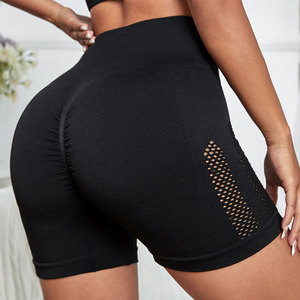 Pantaloncini da donna per allenamento a compressione con Logo personalizzato pantaloncini da ginnastica Sexy in rete da palestra pantaloncini da motociclista taglie forti pantaloncini sportivi da corsa