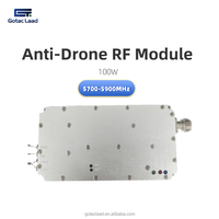 Módulo Amplificador de Potencia RF de 100W 5700-5900MHz de Alta Eficiencia y Bajo Ruido, con Carcasa de Aleación de Aluminio y Alta Ganancia, para Detección de Drones