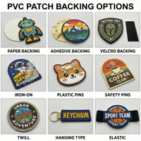 Patchs adhésifs en caoutchouc PVC personnalisés Aosheng Garment, PVC souple 3D, taille personnalisée, pas de minimum pour les chaussures et les sacs