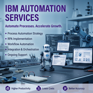 Servicios de Automatización IBM, Estrategia de Procesos Empresariales, Implementación de RPA, Integración de Flujos de Trabajo, Orquestración, Soporte Continuo - Product Image 1
