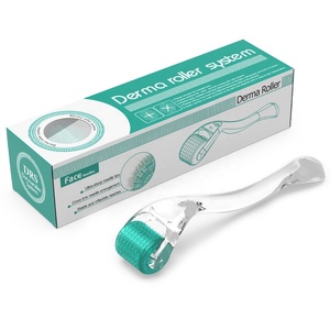 Etiqueta privada DRS192 Full Clear Medical Microneedling Mesoterapia Derma Roller 192 Rodillo de microagujas de acero inoxidable - Product Image 1