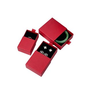 Custom <b>Printed</b> Matte Drawer Jewelry Box Portable Jewelry Gift Organizer Display Box - Product Image 1