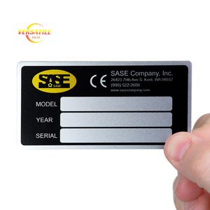 Codice a barre di sicurezza delle risorse QR codice a barre targhette <span class=keywords><strong>in</strong></span> metallo segni logo targhette con fori di viti etichette adesive <span class=keywords><strong>in</strong></span> alluminio - Product Image 2