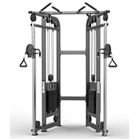 Appareil de musculation professionnel multifonctionnel réglable à double poulie pour salle de sport commerciale