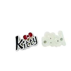 Letras de resina plástica con diseño de gatito para accesorios de joyería DIY, decoración de fundas de teléfono, zapatos y pinzas para el cabello - Product Image 1