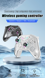 Controlador de juegos móvil inalámbrico YMX, luz RGB con Hall Rocker Vibration BT Gamepad para Switch/Steam/IOS/<span class=keywords><strong>Android</strong></span> - Product Image 4