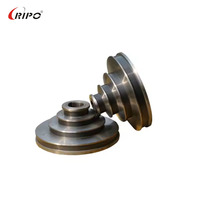 Roue à pas de haute précision en acier |   Poulie de transmission OEM avec alésage de 10 mm et diamètre extérieur de 50 mm, 12 rainures pour machines