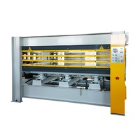 Machine hydraulique automatique de presse à chaud du travail du bois 120t 3 couches pour le placage en bois de porte 3 couches