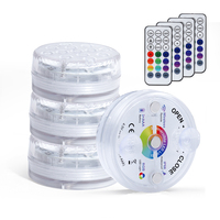 Lumière LED submersible magnétique OEM IP68 RGB avec télécommande, étanche pour piscine et fêtes aquatiques
