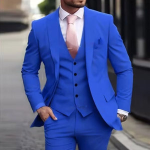 Trajes <span class=keywords><strong>de</strong></span> <span class=keywords><strong>Hombre</strong></span> <span class=keywords><strong>de</strong></span> Lujo Personalizados <span class=keywords><strong>de</strong></span> 3 Piezas, Trajes Formales con Chaqueta, Pantalones y <span class=keywords><strong>Chaleco</strong></span> - Product Image 6