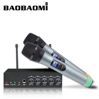 Microphone sans fil Bluetooth portable en métal S-10, mini, avec écho, vente chaude, OEM, karaoké